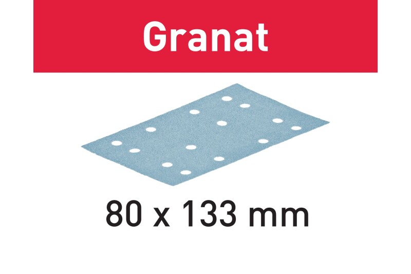 Festool 80x133mm 400G Granat Sanding Sheets (100pk)