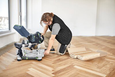 Festool Cordless sliding compound mitre saw KSC 60 EB-Basic KAPEX